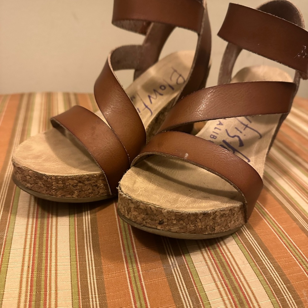 Blowfish brown wedge Sandals